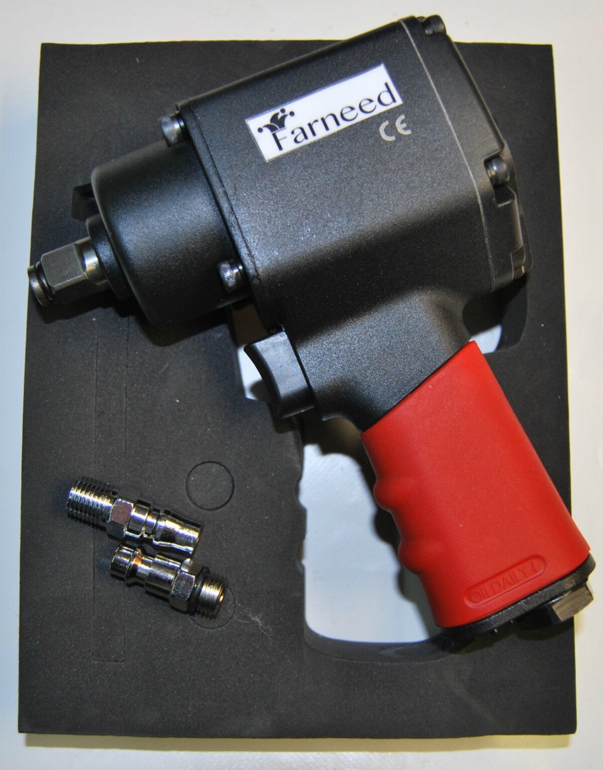 DESTORNILLADOR NEUMÁTICO PISTOLA NEUMÁTICA 1/2' MUY POTENTE MANGO COMPACTO rojo