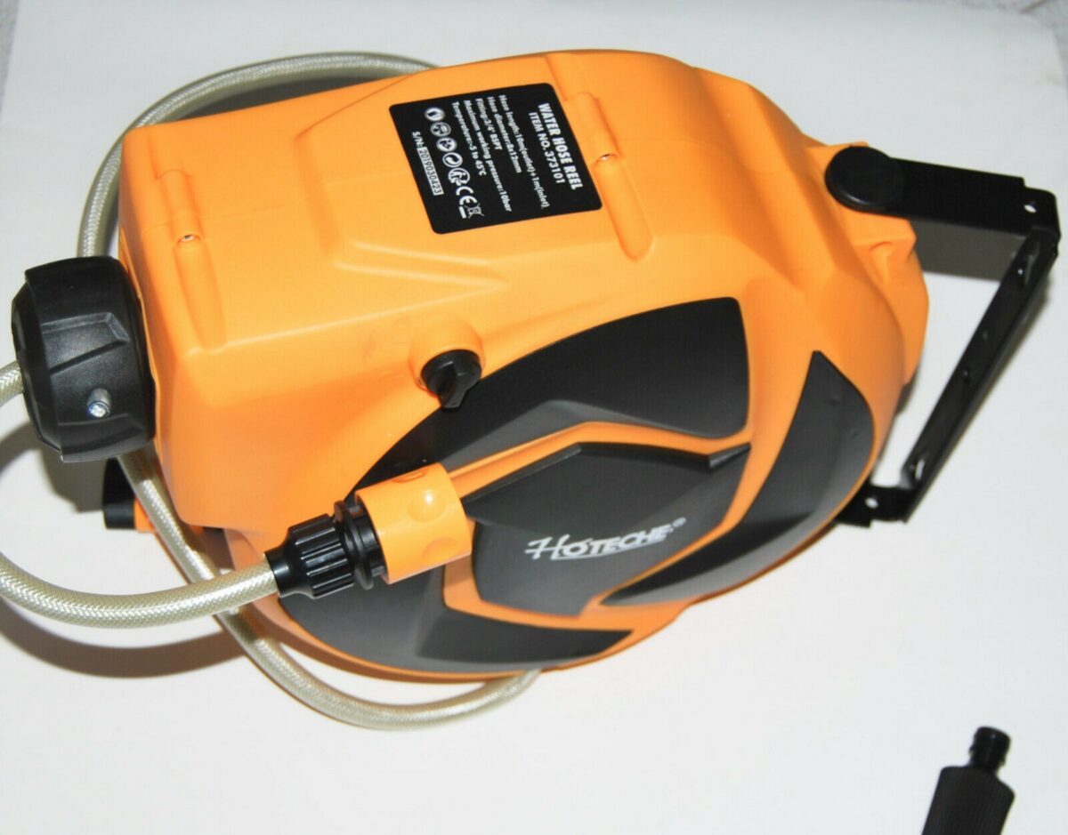 22916 CARRETE DE MANGUERA AUTOMÁTICO MANGUERA DE AGUA 10 MT CARRETE GIRATORIO BOMBA AUTOMÁTICA 781