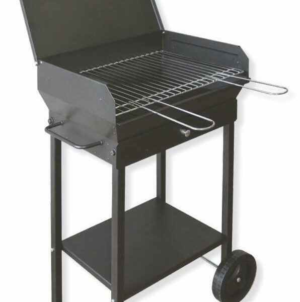 BARBACOA DE LEÑA ARTESANAL 40x70x90cm TAPA DE RUEDA DE CARBÓN TIPO PESADO 478