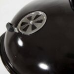 BARBACOA CON TAPA ESMALTADA PARRILLA BRASA CARRO DE CARBÓN BBQ 581V