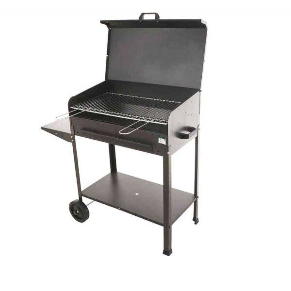 BARBACOA DE LEÑA ARTESANAL 50x40x90 TAPA RUEDA DE CARBÓN VANESSA 742 MIL