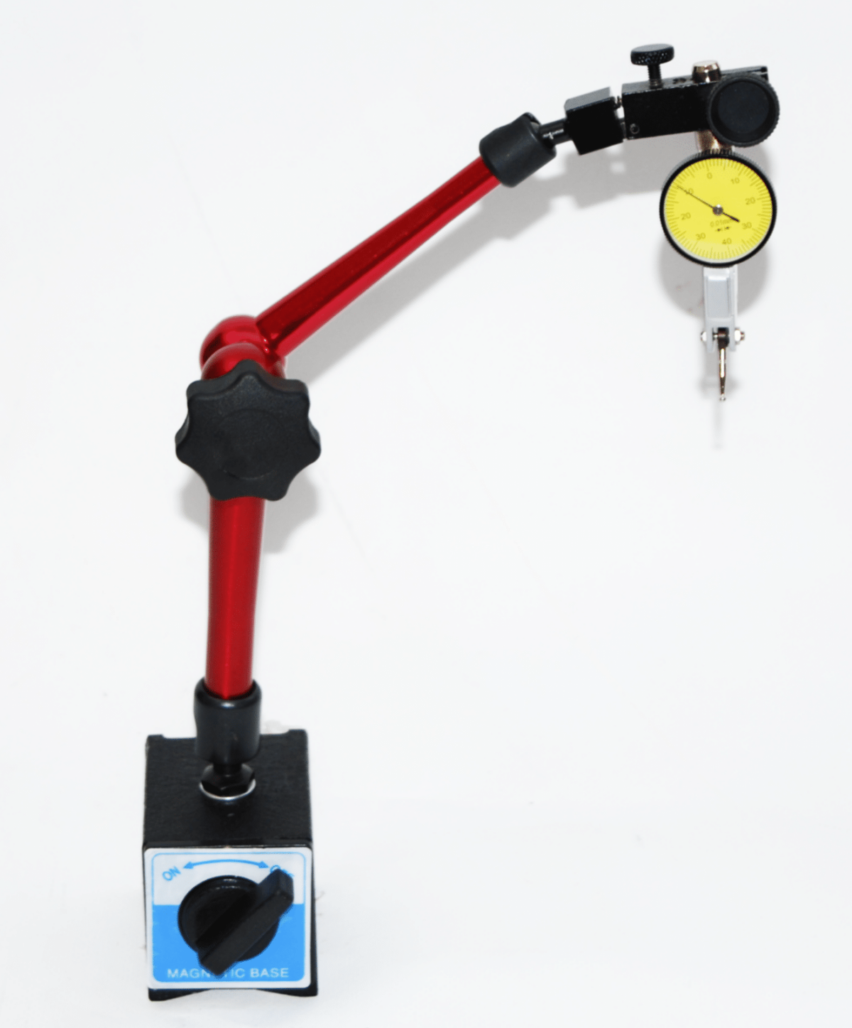 20063 TORNO DE BASE MAGNÉTICA ARTICULADA CON COMPARADOR DE BOTONES OSCILANTES HERRAMIENTAS N