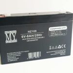 BATERÍA RECARGABLE DE PLOMO-ÁCIDO 6 V 8.0 Ah 20 H 163