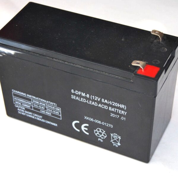 BATERÍA DE PLOMO RECARGABLE 12 V 8 AMPERIOS BOMBA DE HOMBRO DE REPUESTO ALARMA 965