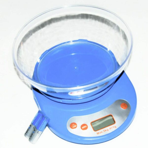 BÁSCULA DIGITAL LCD CON PLACA ELECTRÓNICA DE COCINA PLACA DE TARA LÍQUIDOS 5KG 769