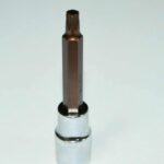 LLAVE DE TUBO TORX T 27 BROCA LARGA 100 MM 1/2" VASOS ACERO S2