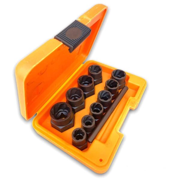 JUEGO 11 PIEZAS EXTRACTORES EXTRACCIÓN TUERCAS DE DESMONTAJE PERNOS DAÑADOS 9 19MM 376ho