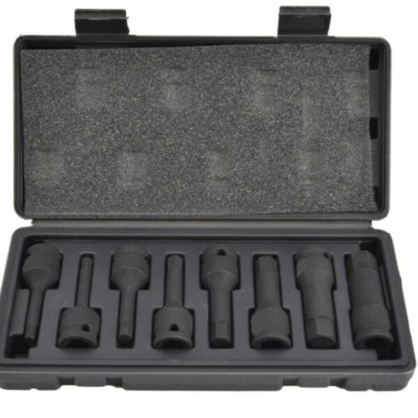 Llaves de tubo hexagonales 8 piezas reforzadas contra impactos 1/2" 6 19 mm 398aw