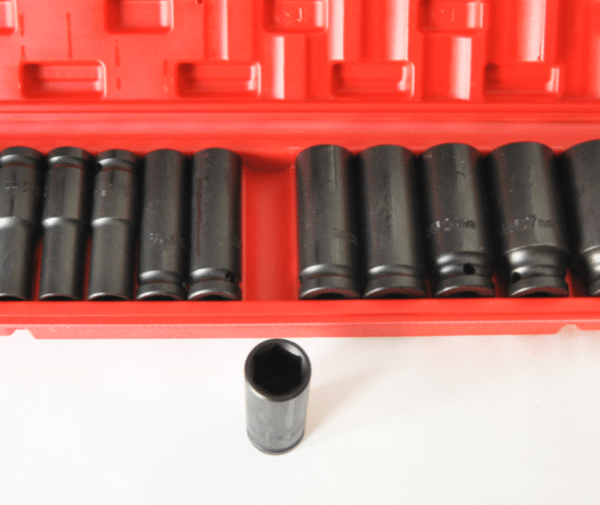 LLAVES DE VASO LARGAS REFORZADAS 1/2" DESTORNILLADOR NEUMÁTICO DE IMPACTO 8 32 mm 550x