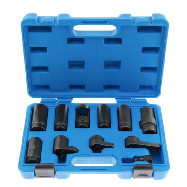 Kit de válvulas para quitar las herramientas de inyectores, sensor lambda del motor, admisión de aire, 11 piezas, 034sa