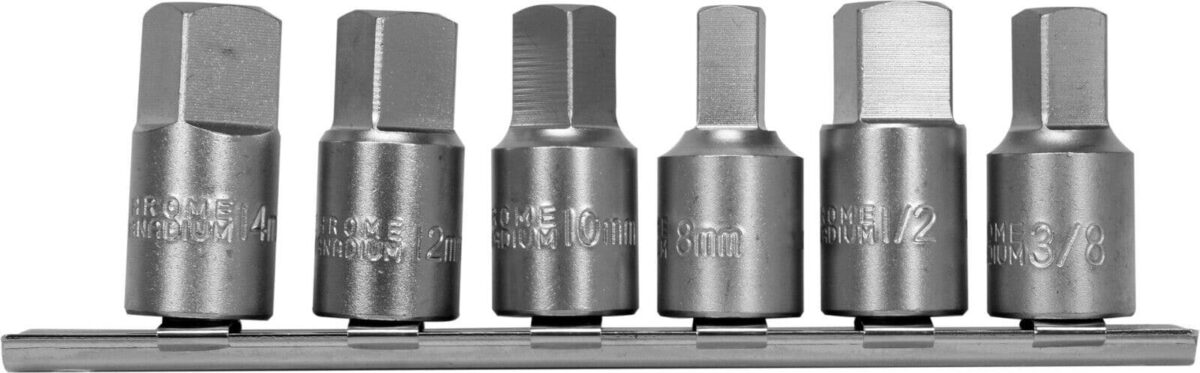 JUEGO DE ENCHUFES DE DRENAJE DEL CÁRTER DE ACEITE 8 10 12 14 mm 1/2" 3/8" CUADRADO 997t