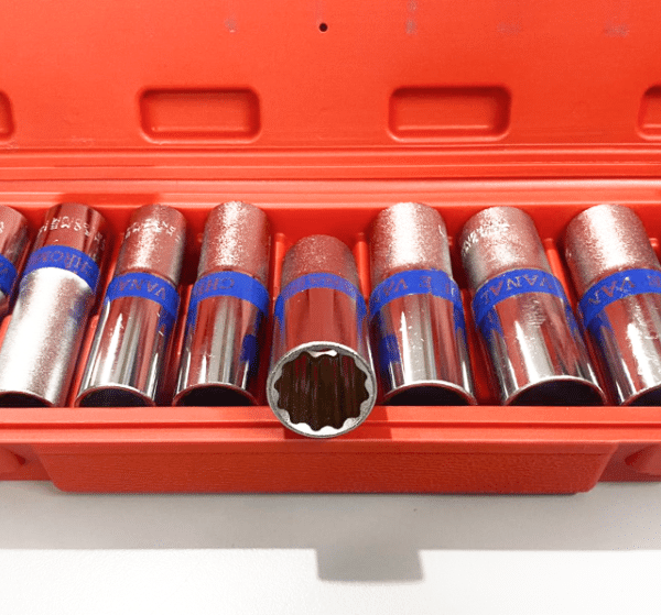 10 XZN CASQUILLOS ACANALADOS 1/2" DE LARGO DESTORNILLADOR CROMO VANADIO 10 24 mm 109ox