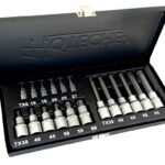 JUEGO DE LLAVES DE VASO 18PCS LLAVES TORX 1/4" 1/2" ESTUCHE 164 HO
