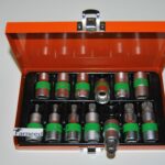 LLAVES DE TUBO INSERTO XZN MILLERIGHE VASOS MACHO HEMBRA 13PCS 644tk