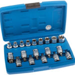 JUEGO DE LLAVES DE VASO BUSH BIT TX 19 PIEZAS 1/2 GROWE CASE 0019