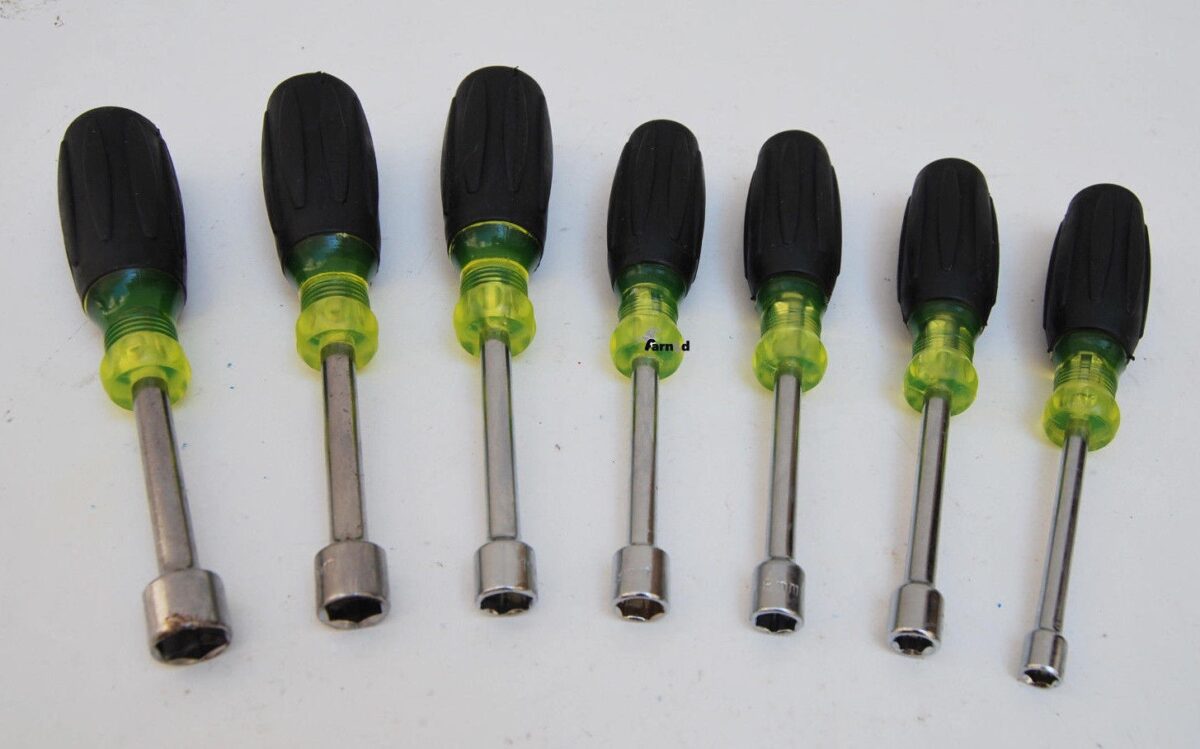 21786 7 PIEZAS DESTORNILLADORES DE TUBO DESTORNILLADOR DE IMPACTO TUERCAS HEXAGONALES ERGONÓMICAS 6-13 mm c