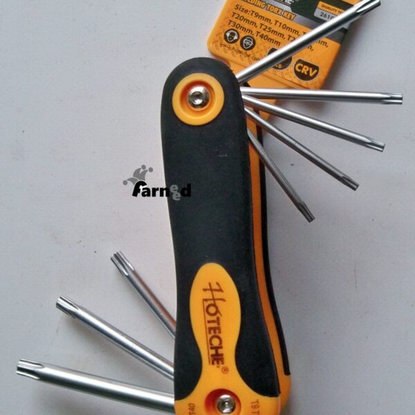 LLAVES DE BOLSILLO TORX LLAVES PLEGABLES LLAVES PLEGABLES PORTÁTILES 8 PIEZAS MACHO 282