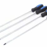 DESTORNILLADORES DESTORNILLADOR DESTORNILLADOR LARGO PUNTA MAGNÉTICA 4 PIEZAS 450 MM PLACA CRUZADA SSG