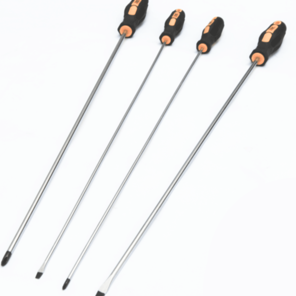 DESTORNILLADORES DESTORNILLADOR DESTORNILLADOR LARGO PUNTA MAGNÉTICA 4 PIEZAS 450 mm PLACA TRANSVERSAL 186