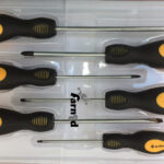 KIT 6 PIEZAS DESTORNILLADORES DE CABEZA FIJA DESTORNILLADORES DESTORNILLADORES CHROME VANADIUM FIREF (LM-AN)