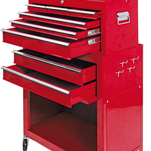 CARRO DE HERRAMIENTAS PORTAHERRAMIENTAS TALLER DE HERRAMIENTAS 8 CAJONES MECÁNICO 830