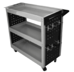 CARRO 3 ESTANTES DE HERRAMIENTAS HERRAMIENTAS 300 kg 4 RUEDAS TALLER GARAJE 983sa