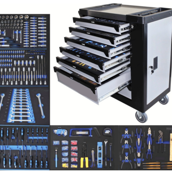CARRO DE HERRAMIENTAS PARA HERRAMIENTAS 7 CAJONES COMPLETOS 257PCS TALLER 788sa