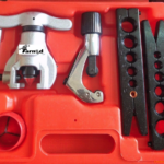 PLEGADORA AUTOMÁTICA DE BRIDAS DE TUBOS EMBRAGUE CORTADOR DE TUBOS DESBARBADOR 2 PLANTILLAS CT-808