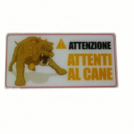SEÑAL DE ADVERTENCIA PARA PERROS PEGATINA DE SEÑAL DE ADVERTENCIA DE ADVERTENCIA DE VIGILANCIA DE PERROS 10X20
