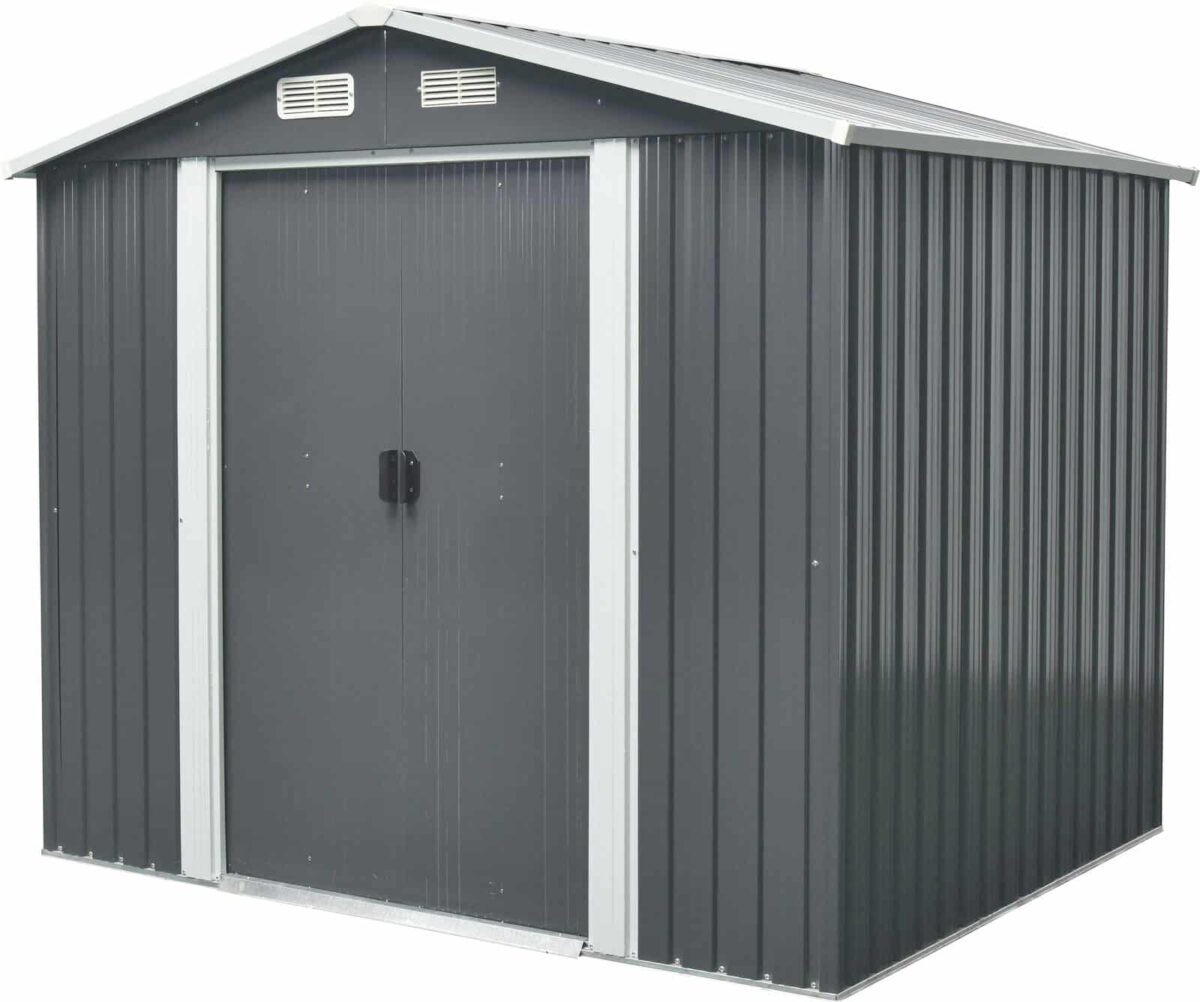 19155 CASA TRASTERO CHAPA CASETA DE JARDÍN PORTAHERRAMIENTAS 575 grande