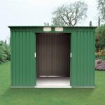 CASETA DE ALMACENAMIENTO CASETA DE ALMACENAMIENTO CHAPA METÁLICA CASETA DE JARDÍN PORTAHERRAMIENTAS 164 ve