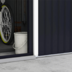 Casa cobertizo caseta trastero jardín caja de herramientas chapa gris 9 m² 3,22x2,77 V02