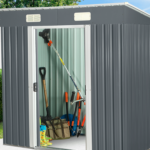 ALMACÉN DE COBERTIZO DE CHAPA METÁLICA PORTAHERRAMIENTAS PARA CABAÑAS DE JARDÍN 582medium