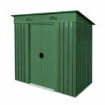 CASETA DE ALMACENAMIENTO CASETA DE ALMACENAMIENTO CHAPA METÁLICA CASETA DE JARDÍN PORTAHERRAMIENTAS 164 ve