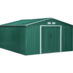 CASA TRASTERO CAJA DE JARDÍN CHAPA VERDE PORTAHERRAMIENTAS 13SQM 3.4x3.8 V01GN