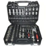 CAJA DE HERRAMIENTAS LLAVES DE BRÚJULA VASOS 150pcs TRINQUETE 1/2" 1/4" EXTENSIÓN 678