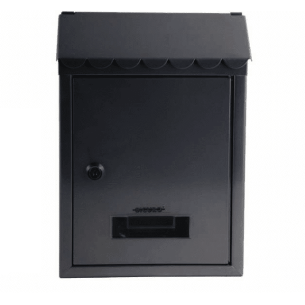 BUZÓN BUZÓN DE CARTAS CORREO CASA DE HIERRO EXTERIOR NEGRO MATE 713vn
