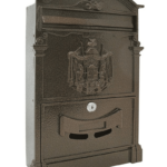 BUZÓN BUZÓN BUZÓN DE CORREO ALUMINIO CASA EXTERIOR 26x9xh41cm BRONCE 596vn