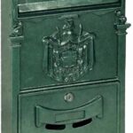 BUZÓN BUZÓN BUZÓN DE CORREO CASA DE ALUMINIO EXTERIOR 26x9xh41cm VERDE 619vn