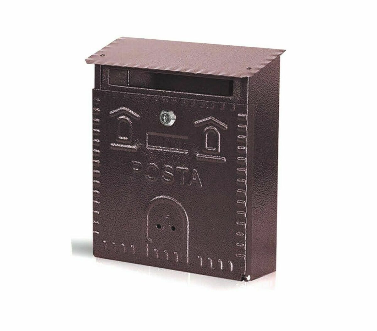 BUZÓN BUZÓN OFICINA DE CORREOS CASA DE HIERRO FORJADO EXTERIOR 23x9xh29cm 319