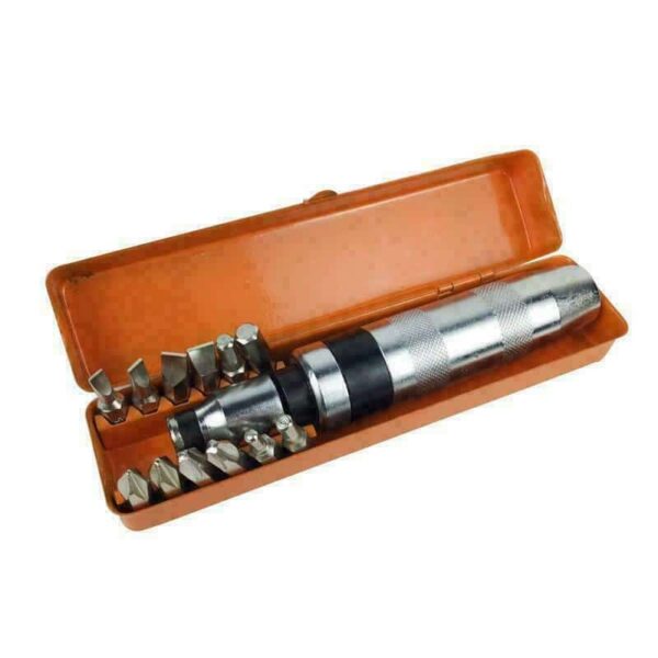 DESTORNILLADOR DESTORNILLADOR IMPACTO IMPACTO PUNTAS REVERSIBLES VANADIO 13PCS GRI