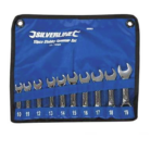 JUEGO DE LLAVES COMBINADAS DWARF 10 PIEZAS 10 19 LLAVE DE HORQUILLA POLIGONAL 063 SILV