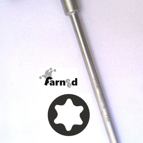 LLAVE TORX PROFESIONAL EN T CROMO VANADIO T25