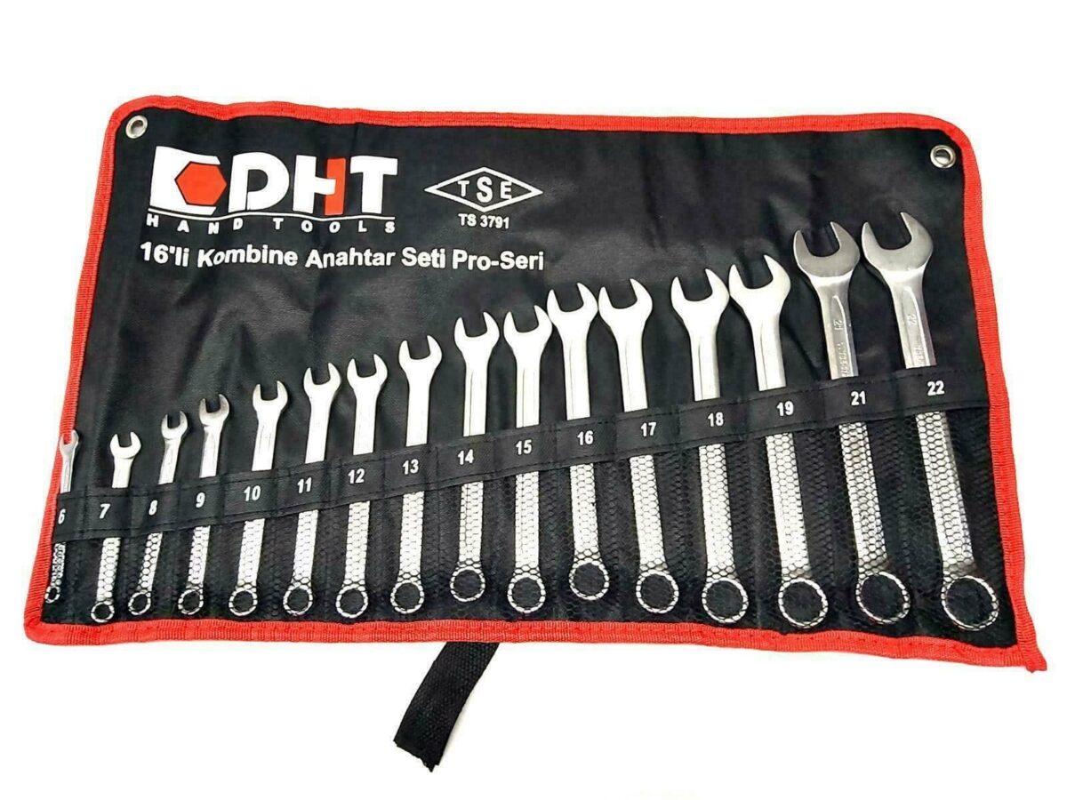 KIT SET 16 PIEZAS LLAVE FIJA ESTRELLA ACERO COMBINADO 6 22 mm LLAVE 543 DHT
