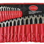 JUEGO DE LLAVES COMBINADAS 26 piezas DE 6 a 32 mm LLAVE DE ACERO FIJA Y FUNDA BES ESTRELLA