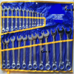 LLAVES COMBINADAS CROMADAS VANADIO PULIDAS 25 PIEZAS 6 32 ESTUCHE PROFESIONAL 971