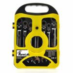 LLAVES DE TRINQUETE COMBINADAS GIRATORIAS JUNTA COMBINADA 7 PIEZAS 8 - 19 MM AMARILLO