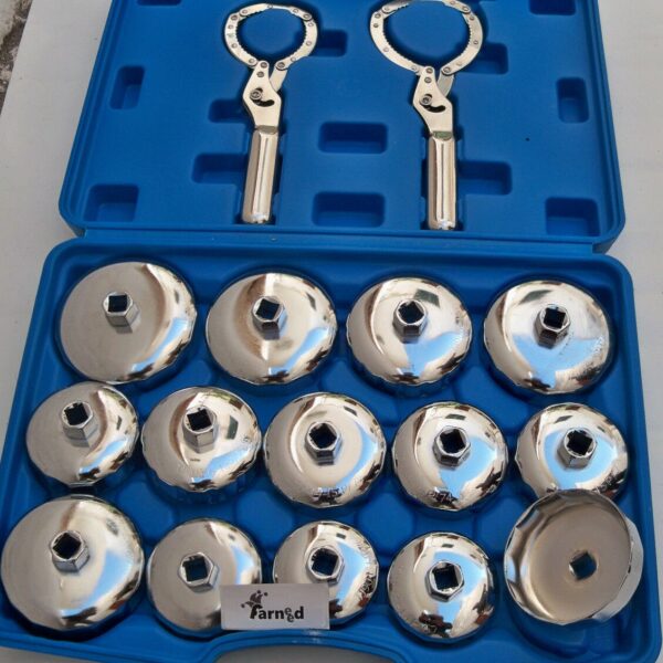 LLAVES DE COPA PARA FILTRO DE ACEITE CARTUCHO DE COCHE CAJA DE CAMBIOS UNIVERSAL 14 PIEZAS