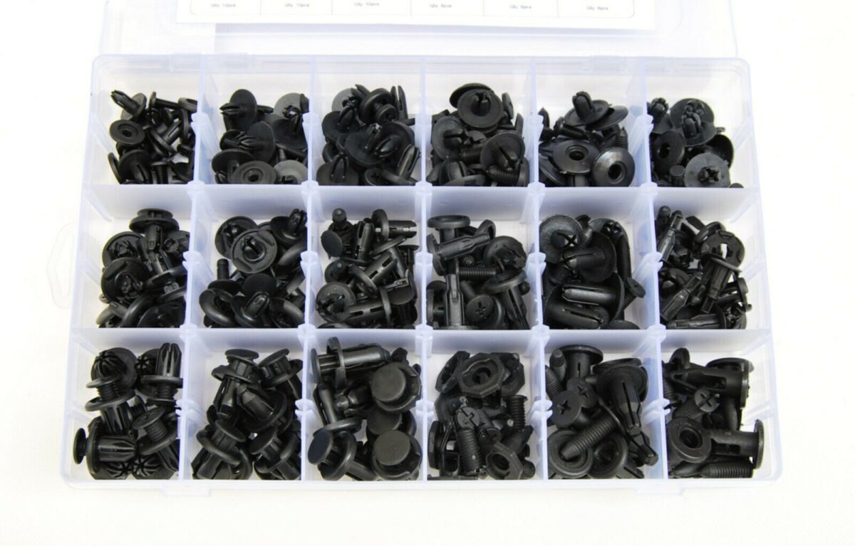 21454 ACCESORIOS CLIP 190 PIEZAS CUERPO ENCLAVAMIENTO TOPES DE PARACHOQUES PANELES DE PUERTA 864