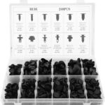 CLIP REMACHES TORNILLOS DE FIJACIÓN PLÁSTICO 240 PIEZAS PANELES DE CARROCERÍA 190BA